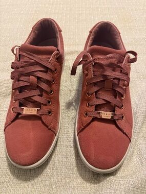 Ted Baker Women's Suede Sneakers in Pink